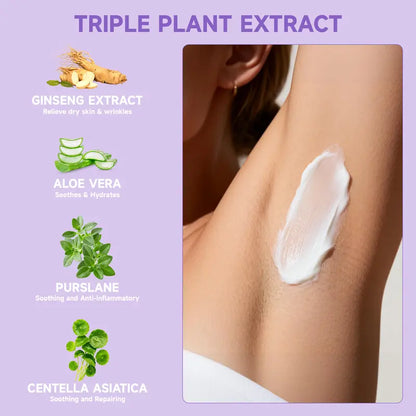 Pain-Free Hair Removal Spray for Sensitive Skin – Gentle & Fast-Acting Formula with Ginseng, Aloe & Hyaluronic Acid