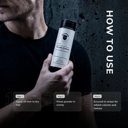 Men's Hair Texture Powder – Instant Volume & Matte Finish, Strong Hold, Lightweight & Easy to Wash Out