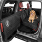 Hard Bottom Backseat Dog Car Seat Extender with Door Protection, Foldable Pet Seat Cover Platform for Safe Travel & Vehicle Protection
