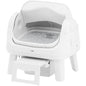 Automatic Self-Cleaning Cat Litter Box – Open-Top Design with Easy-Entry Front Step, Triple Safety Protection & Hands-Free Cleaning, No App Required