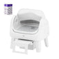 Automatic Self-Cleaning Cat Litter Box – Open-Top Design with Easy-Entry Front Step, Triple Safety Protection & Hands-Free Cleaning, No App Required